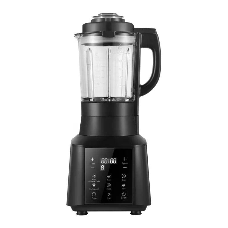 Eascandy 1.75L Heated Countertop Blender Make Hot Soups or Frozen Fruit Smoothie Blender with Preset Function, Black - Eascandy