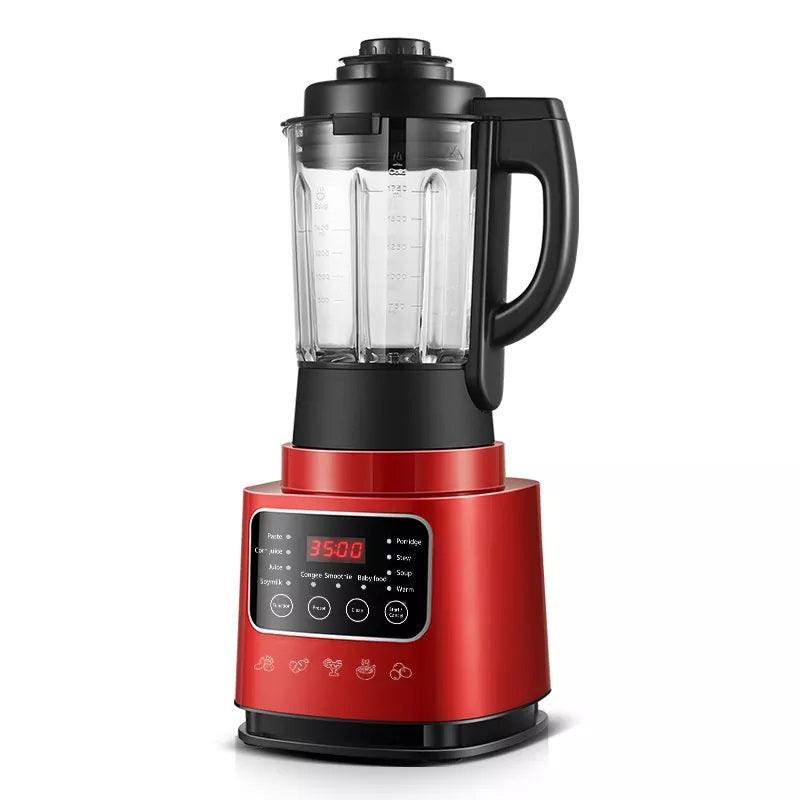 Eascandy 1.75L Heated Countertop Blender Make Hot Soups or Frozen Fruit Smoothie Blender with Preset Function, Red - Eascandy