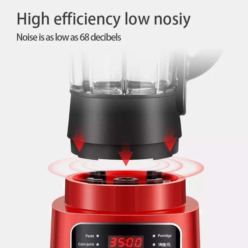 Eascandy 1.75L Heated Countertop Blender Make Hot Soups or Frozen Fruit Smoothie Blender with Preset Function, Red - Eascandy