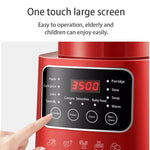 Eascandy 1.75L Heated Countertop Blender Make Hot Soups or Frozen Fruit Smoothie Blender with Preset Function, Red - Eascandy