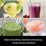 Eascandy 1.75L Heated Countertop Blender Make Hot Soups or Frozen Fruit Smoothie Blender with Preset Function, Red - Eascandy